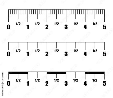 ruler  vector  metric imperial measure  wallsheaven