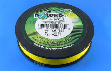 powerpro braid lb yds  vis yellow