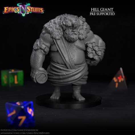 hill giant miniature pre supported epics  stuffs