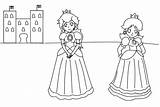 Mario Princesses sketch template