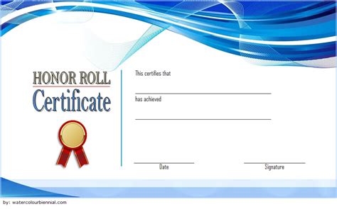 editable honor roll certificate templates   ideas
