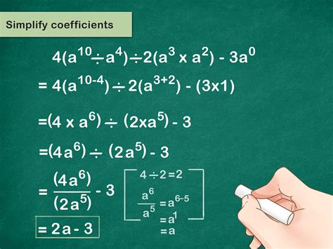 solve algebraic problems  exponents  steps