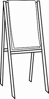 Easel Clipart Flipchart Clip Chart Flip Drawing Easle Cliparts Paper Transparent Google Search School Short Library Painting Large Forget Vector sketch template