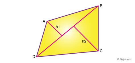 area  quadrilateral formulas examples