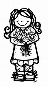 Melonheadz Requests Clip Manja Coloring Girl Clipart Melon Teacher Flowers March sketch template
