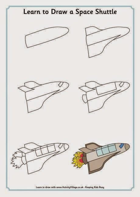 menggambar pesawat jet bagi anak anak
