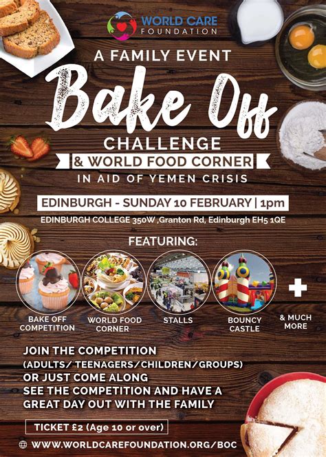 charity bake  challenge world care foundation