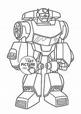 Coloring Bots Rescue Pages Bot Chase Printable 4kids Kids Transformers sketch template
