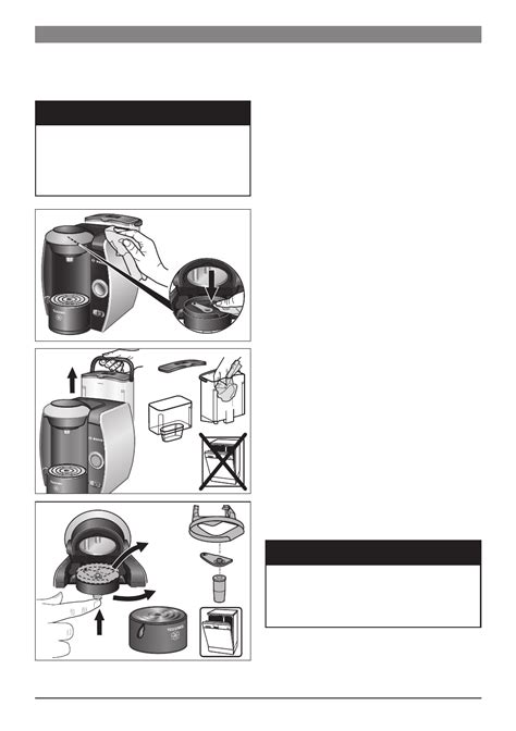 bosch tassimo coffee maker  users manual page