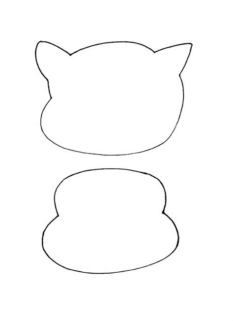 cat   hat face outline drseuss theme preschooltoddler