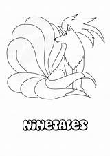 Coloring Ninetales Pokemon Pages Choose Board sketch template