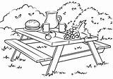 Picnic Coloring Table Pages Clipart Printable Color Kids Ausmalbilder Colouring Picknick Sheets Drawing Food Supercoloring Ausmalbild Picnics Teddy Camping Colorings sketch template