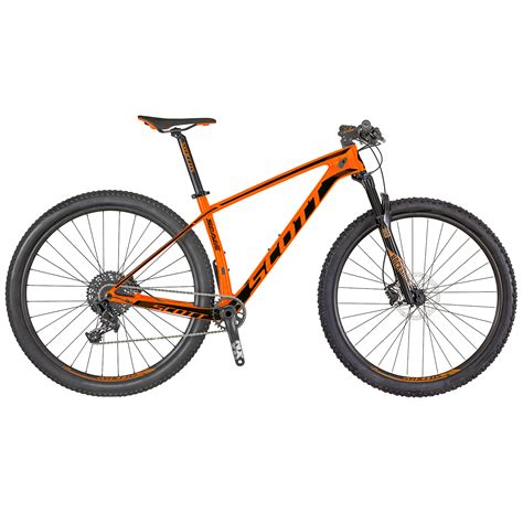 scott scale   carbon mtb fahrrad orangeschwarz  von top
