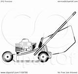 Lawn Mower Push Illustration Clipart Royalty Vector Lal Perera Regarding Notes Clipartof sketch template