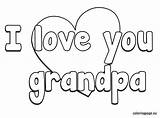 Grandpa Fathers Abuela Getcolorings Grandparent sketch template