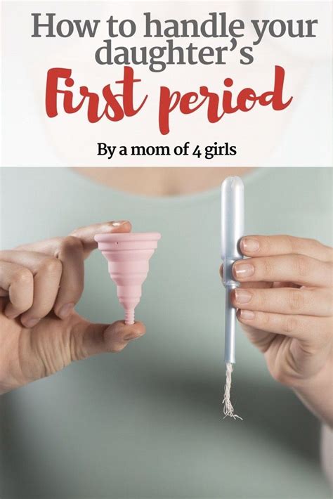how to handle your daughter s first period average mom life first