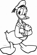 Donald Duck Coloring Wecoloringpage Pages sketch template