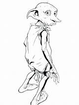 Coloring Dobby Pages Hogwarts Potter Harry Popular Getcolorings Printable sketch template