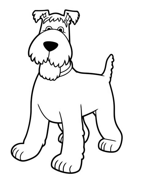 airedale dog coloring page  vector art  vecteezy