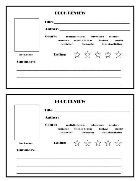 images  book review printable template book review template