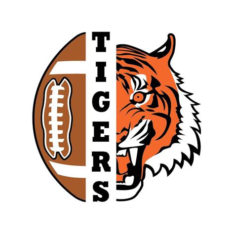 tigers football logo svg dxf clipart cut file vector eps ai
