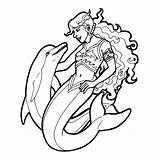 Barbie Dolphin Coloring Printable Print sketch template