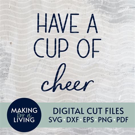 cup  cheer svg digital cut files cricut etsy