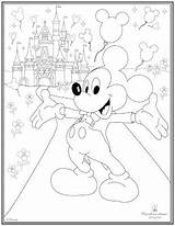 Coloring Pages Magic Kingdom Disney Coming Way Party Castle Template sketch template