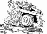 Monster Truck Coloring Pages Printable Trucks Colouring Digger Grave Color Kids Fire Tow Drawing Bigfoot Engine Sheets Mud Print Getcolorings sketch template