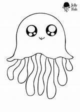 Jellyfish Medusa Colorear Quallen Qualle Preschoolers Abstract Méduse sketch template