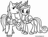 Princess Cadence Shining Glimmer Starlight Coloringhome Gamesmylittlepony sketch template