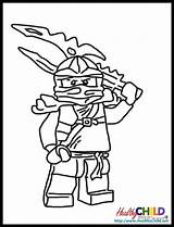 Ninjago Kai Coloring Lego Pages Getcolorings Comments Getdrawings sketch template