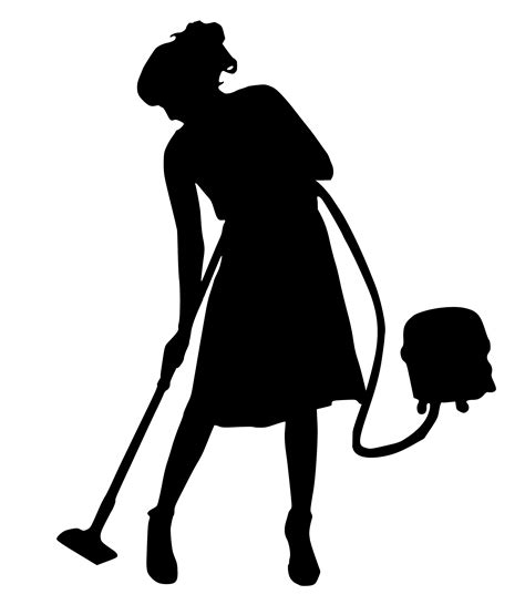Housekeeping Clipart Black And White