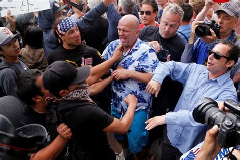 anti trump protest in san diego ends in fights arrests