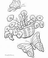 Spring Color Coloring Pages Printable Kids Print sketch template