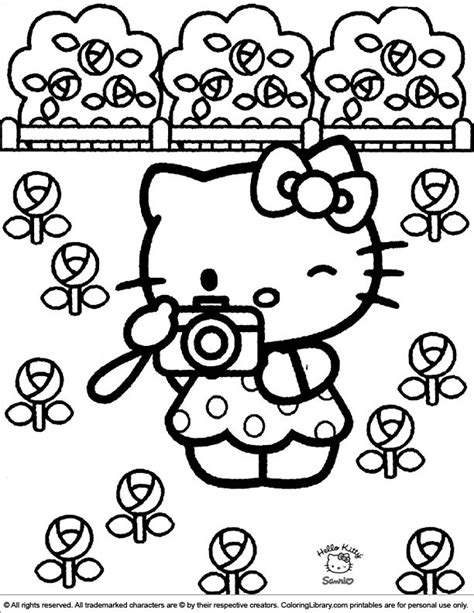 kitty coloring picture arte de  kitty paginas