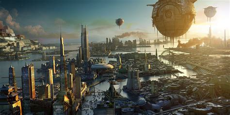 sci fi city 3d model in fantasy 3dexport