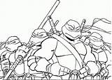 Coloring Ninja Pages Turtles Army Cartoon Comments sketch template