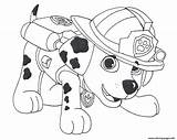 Patrol Marshall Coloring Paw Draw Pages Printable Color sketch template
