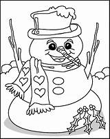 Snowman sketch template