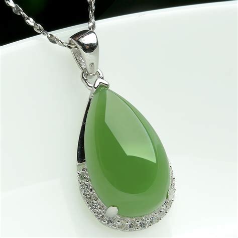 925 silver inlaid natural jade hetian jade pendant genuine tenderness
