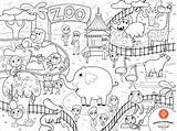 Kids Zoo Drawing Draw Toys Mat Color Getdrawings sketch template