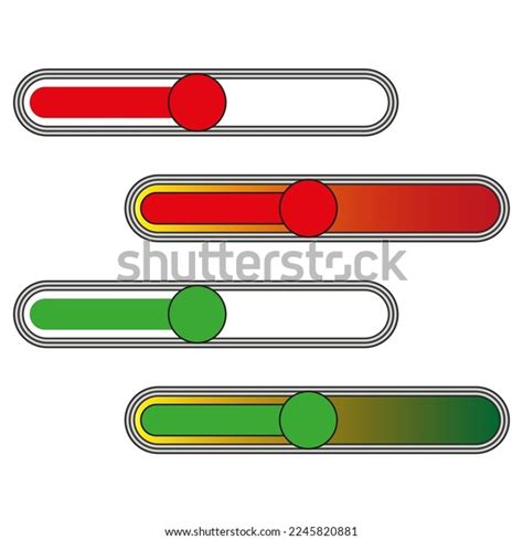 red green lines sliders colorful equalizer stock vector royalty