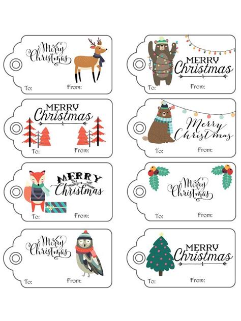 festive printable christmas gift tags christmas gift tags printable