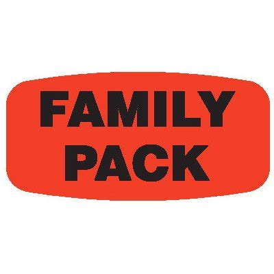 family pack label