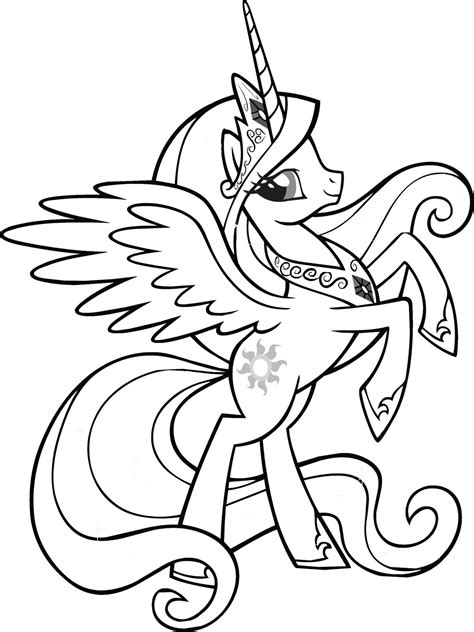 pony trixie coloring pages coloring pages