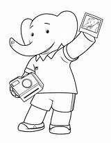 Babar Personnages sketch template