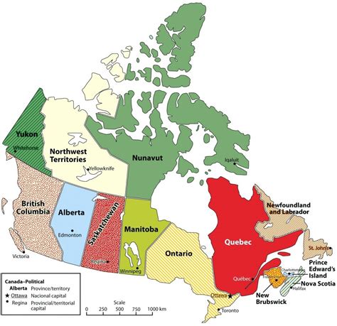provinces  capitals  canada
