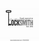 Locksmith Logo Key Symbol Vector Emblem Icon Illustration Sign Shutterstock sketch template