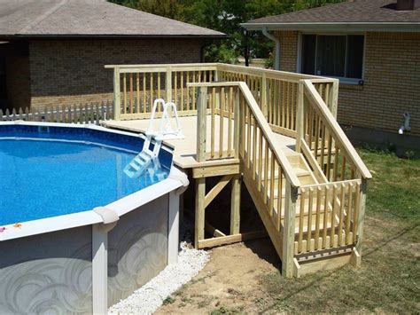 Prefabricated Deck Kits For Above Ground Pool 2019 Deck Mate 21x52